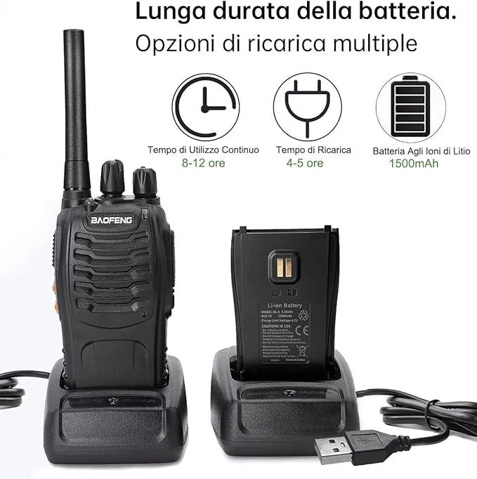 2X Walkie Talkie Pro + Giacca Tattica StormGuard